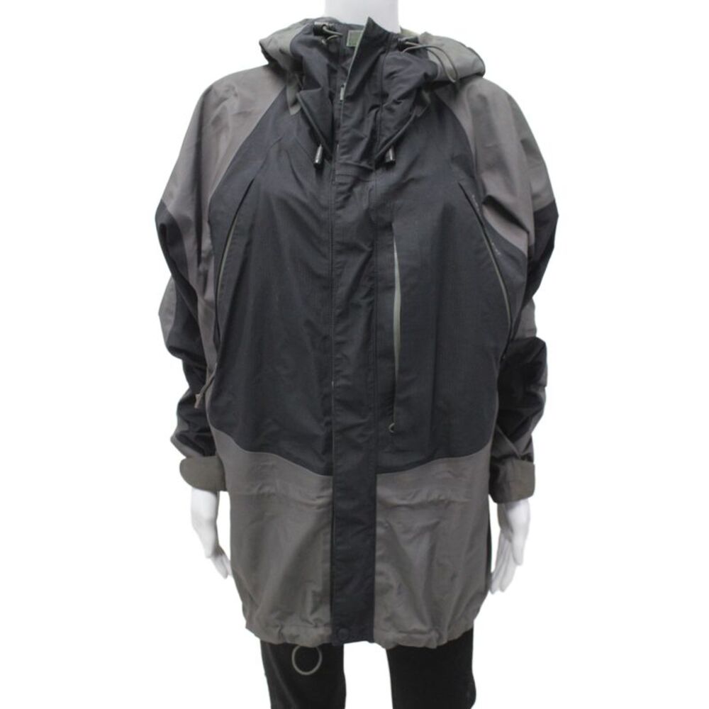 Marmot Unisex Adults Black Nylon Rain Jacket Drawstring Outdoor Size L